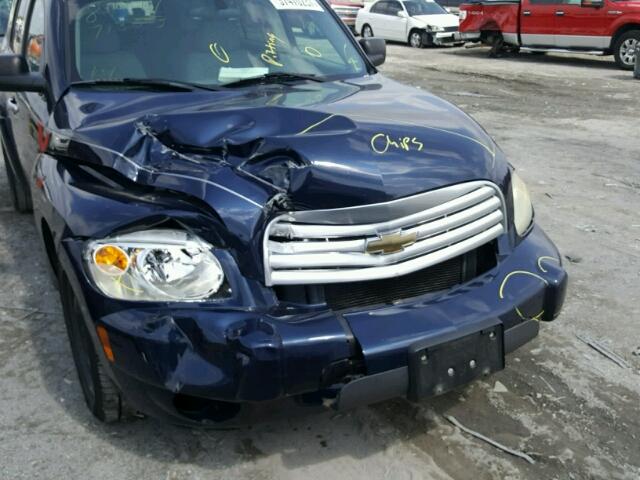 3GNDA13D17S604511 - 2007 CHEVROLET HHR LS BLUE photo 9