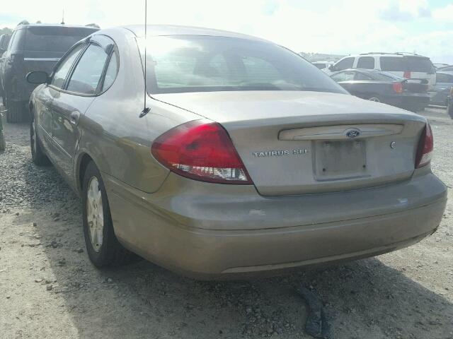 1FAFP56U57A196587 - 2007 FORD TAURUS SEL TAN photo 3