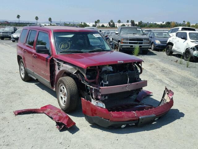 1C4NJPBA8ED685236 - 2014 JEEP PATRIOT SP BURGUNDY photo 1