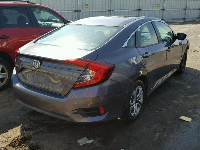 19XFC2F50GE024235 - 2016 HONDA CIVIC GRAY photo 4