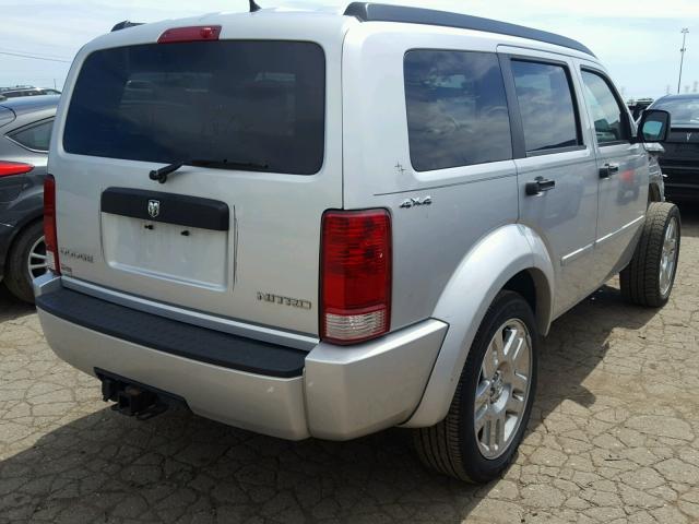 1D4PU4GK7BW590606 - 2011 DODGE NITRO HEAT SILVER photo 4