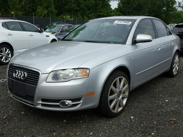 WAUDF78E57A135243 - 2007 AUDI A4 2.0T QU SILVER photo 2