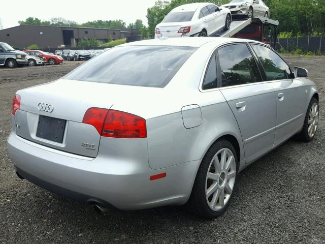 WAUDF78E57A135243 - 2007 AUDI A4 2.0T QU SILVER photo 4