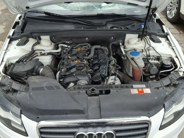 WAUSF78K79A092962 - 2009 AUDI A4 PREMIUM WHITE photo 7