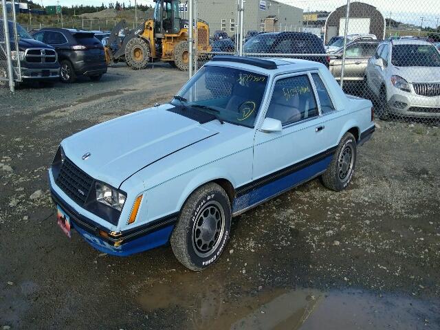 9F04T337445 - 1979 FORD MUSTANG BLUE photo 2