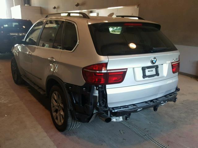 5UXZV4C52DL994855 - 2013 BMW X5 XDRIVE3 SILVER photo 3