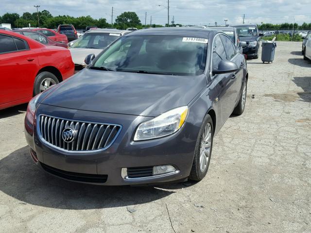 W04GW5EV5B1140521 - 2011 BUICK REGAL CXL GRAY photo 2