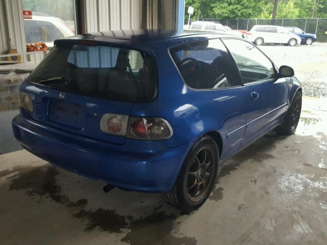 2HGEH2468PH523086 - 1993 HONDA CIVIC DX BLUE photo 4