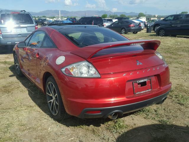 4A31K3DTXBE002071 - 2011 MITSUBISHI ECLIPSE GT RED photo 3