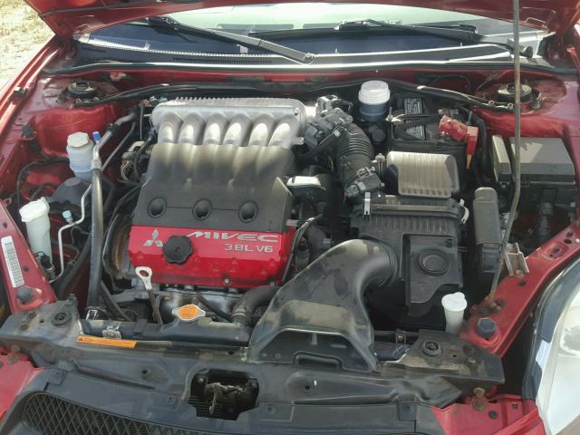 4A31K3DTXBE002071 - 2011 MITSUBISHI ECLIPSE GT RED photo 7