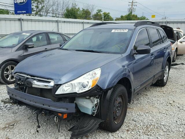 4S4BRBAC8E1223628 - 2014 SUBARU OUTBACK 2. BLUE photo 2