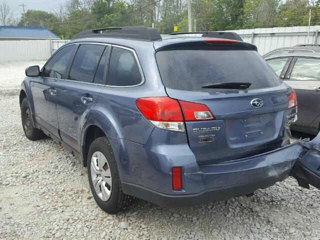 4S4BRBAC8E1223628 - 2014 SUBARU OUTBACK 2. BLUE photo 3