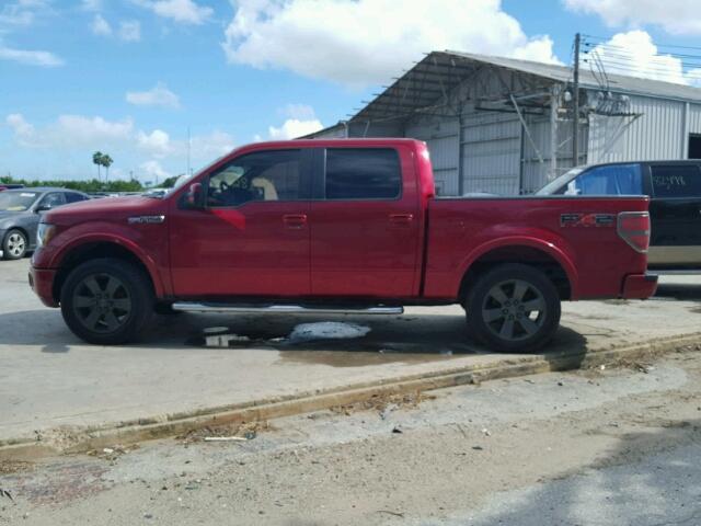 1FTFW1CV0AKE53871 - 2010 FORD F150 SUPER MAROON photo 10