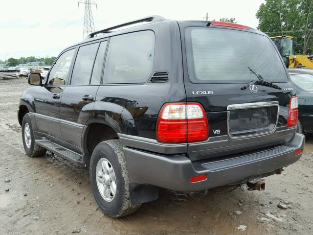 JT6HT00W1X0046663 - 1999 LEXUS LX 470 BLACK photo 3