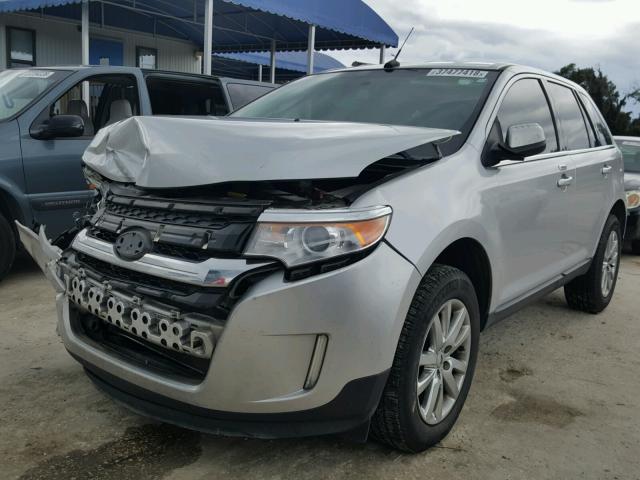 2FMDK3KCXCBA04933 - 2012 FORD EDGE LIMIT SILVER photo 2