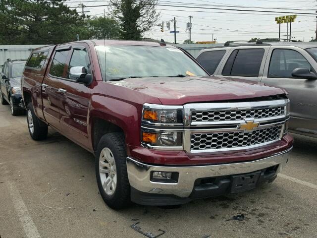 1GCUKREC9FF201825 - 2015 CHEVROLET SILVERADO MAROON photo 1