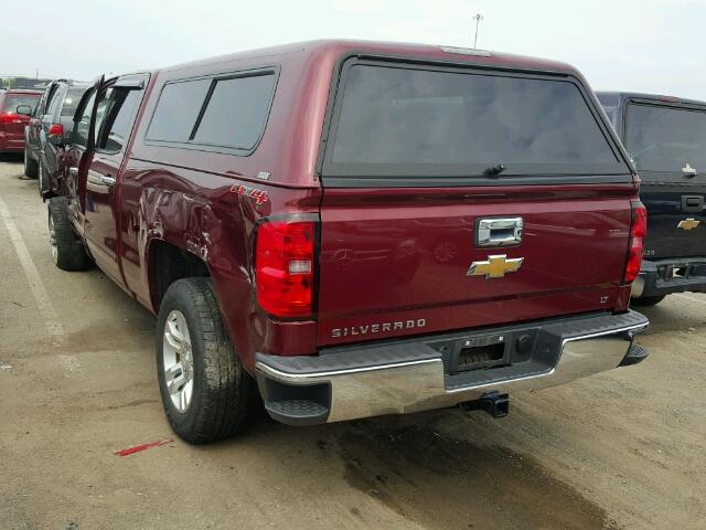 1GCUKREC9FF201825 - 2015 CHEVROLET SILVERADO MAROON photo 3