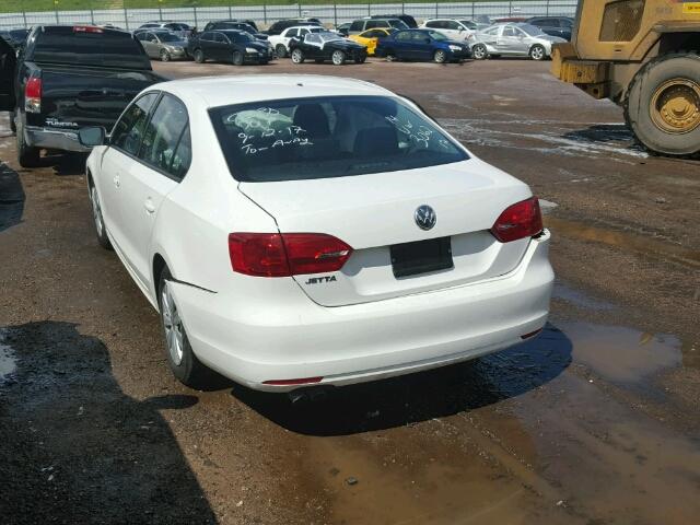 3VW2K7AJ0EM226799 - 2014 VOLKSWAGEN JETTA BASE 白色 照片 3