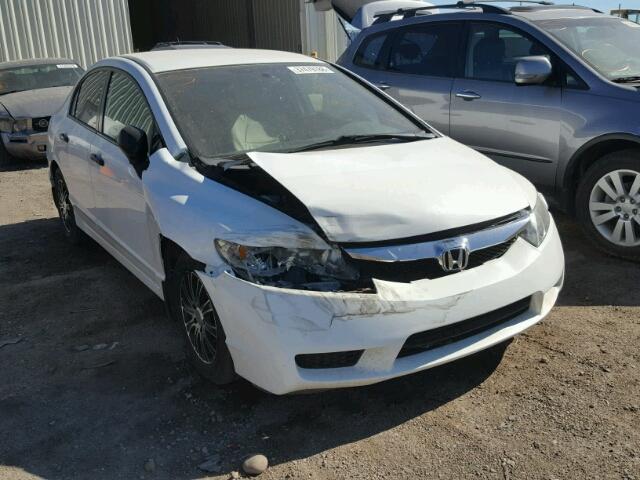 2HGFA16499H115083 - 2009 HONDA CIVIC DX-G WHITE photo 1