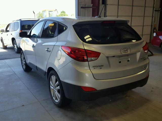 KM8JUCAC1CU509851 - 2012 HYUNDAI TUCSON GLS SILVER photo 3