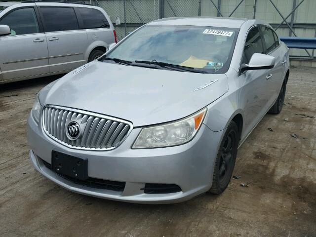 1G4GB5EG9AF124791 - 2010 BUICK LACROSSE C SILVER photo 2