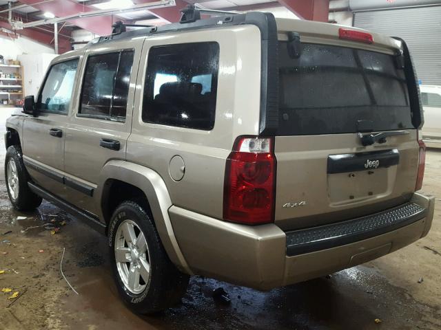 1J8HG48K26C300652 - 2006 JEEP COMMANDER SILVER photo 3