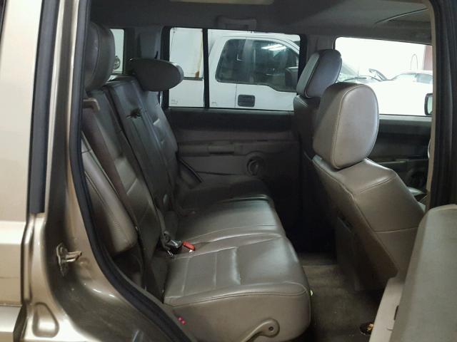 1J8HG48K26C300652 - 2006 JEEP COMMANDER SILVER photo 6