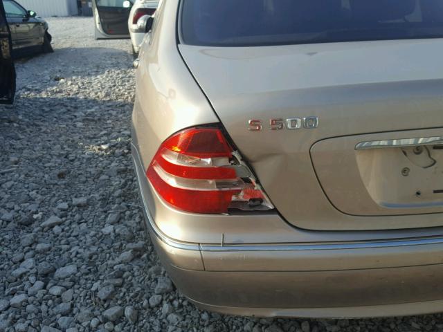 WDBNG75J93A364040 - 2003 MERCEDES-BENZ S 500 GOLD photo 9
