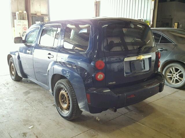 3GNDA13D87S537955 - 2007 CHEVROLET HHR LS BLUE photo 3