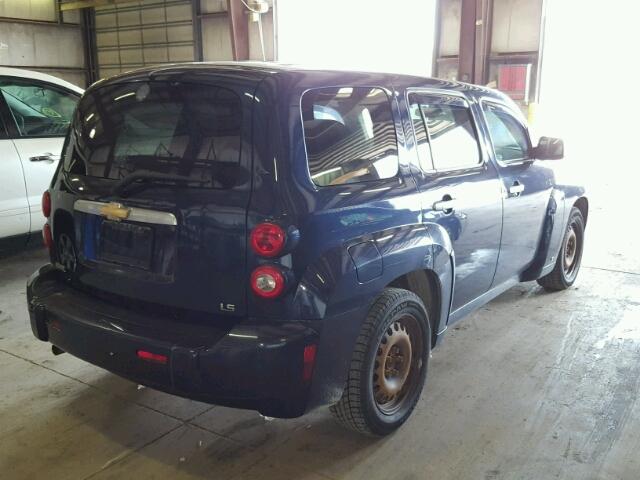 3GNDA13D87S537955 - 2007 CHEVROLET HHR LS BLUE photo 4