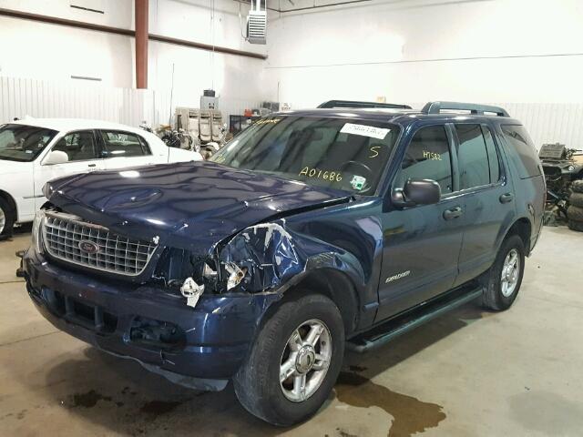 1FMZU63K55ZA01686 - 2005 FORD EXPLORER BLUE photo 2