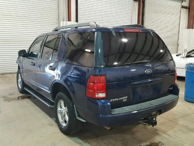 1FMZU63K55ZA01686 - 2005 FORD EXPLORER BLUE photo 3