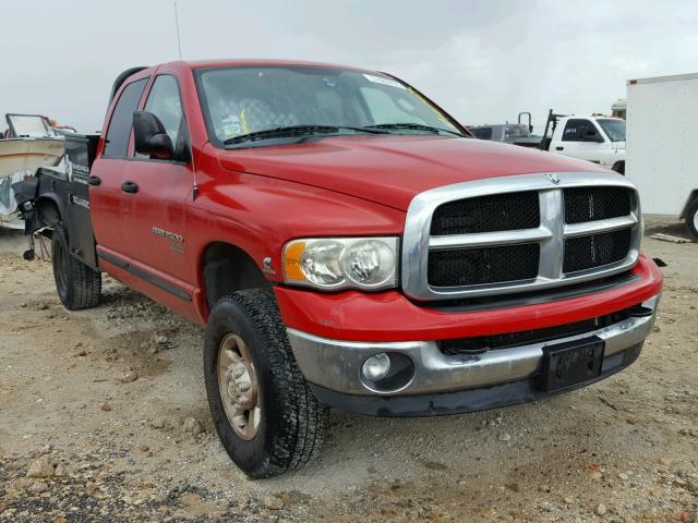 3D7KS28CX5G863474 - 2005 DODGE RAM 2500 S RED photo 1