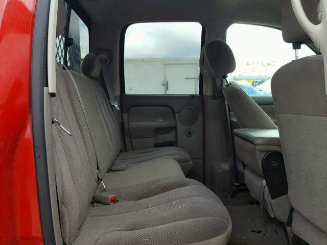 3D7KS28CX5G863474 - 2005 DODGE RAM 2500 S RED photo 6