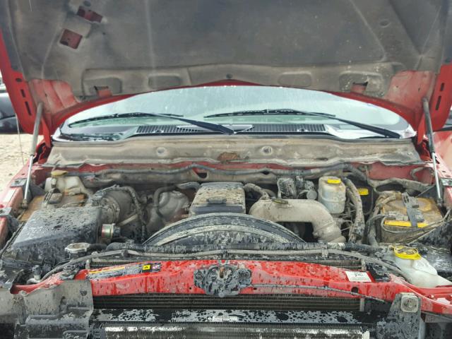 3D7KS28CX5G863474 - 2005 DODGE RAM 2500 S RED photo 7