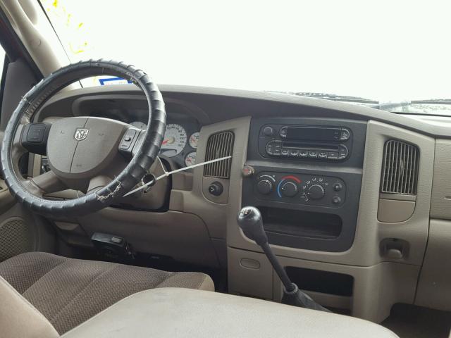 3D7KS28CX5G863474 - 2005 DODGE RAM 2500 S RED photo 9