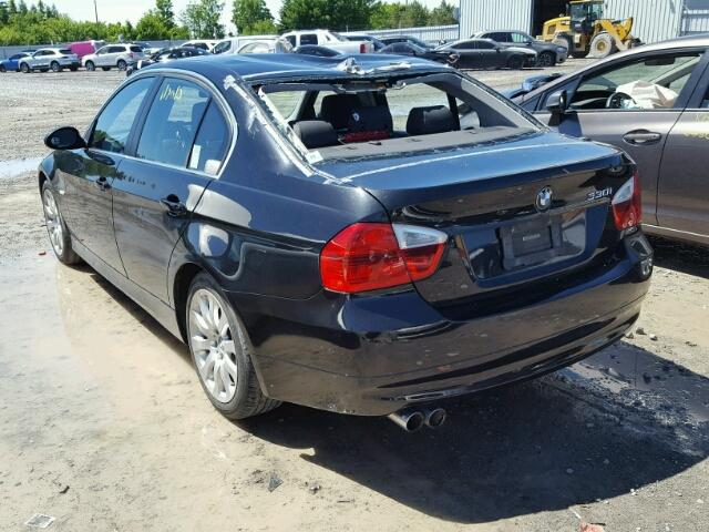 WBAVB33516PS18082 - 2006 BMW 330 I BLACK photo 3