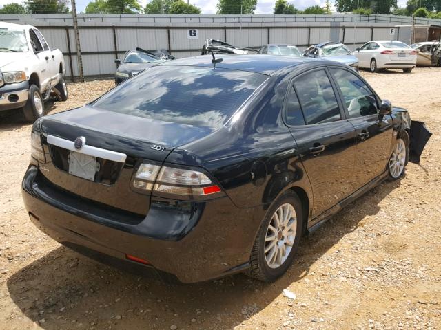 YS3FB49Y981012439 - 2008 SAAB 9-3 2.0T BLACK photo 4