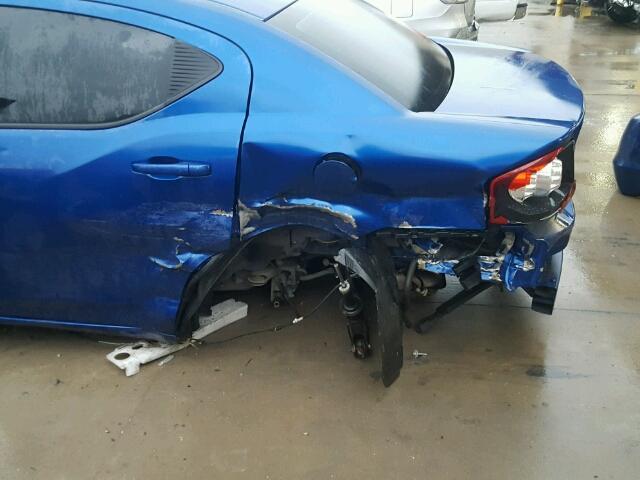 1C3CDZAB6DN563041 - 2013 DODGE AVENGER BLUE photo 9