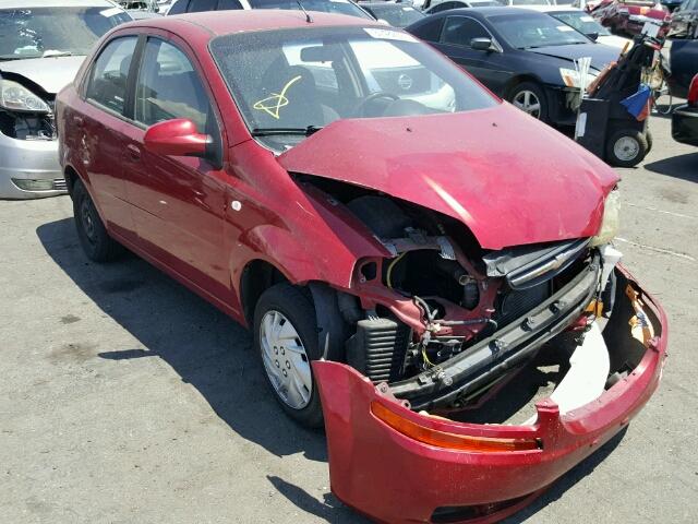 KL1TD56646B669175 - 2006 CHEVROLET AVEO BASE Kırmızı fotoğraf 1