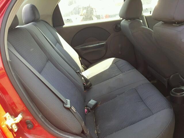 KL1TD56646B669175 - 2006 CHEVROLET AVEO BASE Kırmızı fotoğraf 6