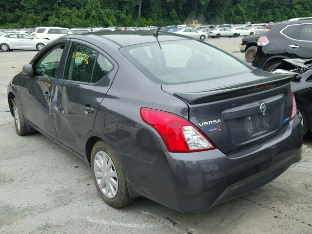 3N1CN7AP8FL931766 - 2015 NISSAN VERSA S BLACK photo 3