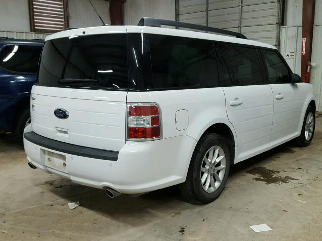 2FMGK5B87EBD45603 - 2014 FORD FLEX SE WHITE photo 4