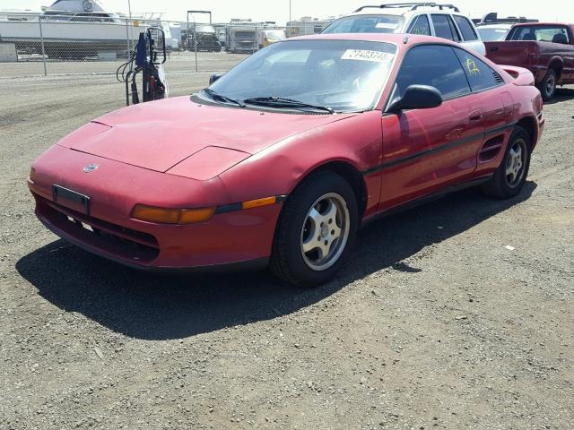 JT2SW21M8M0009001 - 1991 TOYOTA MR2 RED photo 2