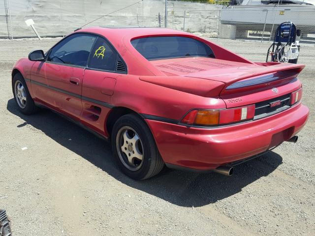 JT2SW21M8M0009001 - 1991 TOYOTA MR2 RED photo 3