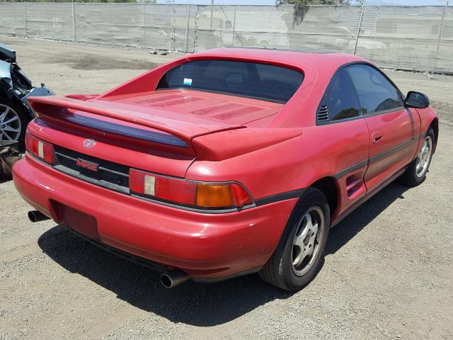 JT2SW21M8M0009001 - 1991 TOYOTA MR2 RED photo 4