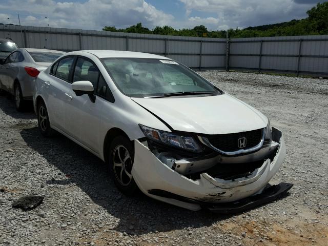 19XFB2F74FE106634 - 2015 HONDA CIVIC SE WHITE photo 1