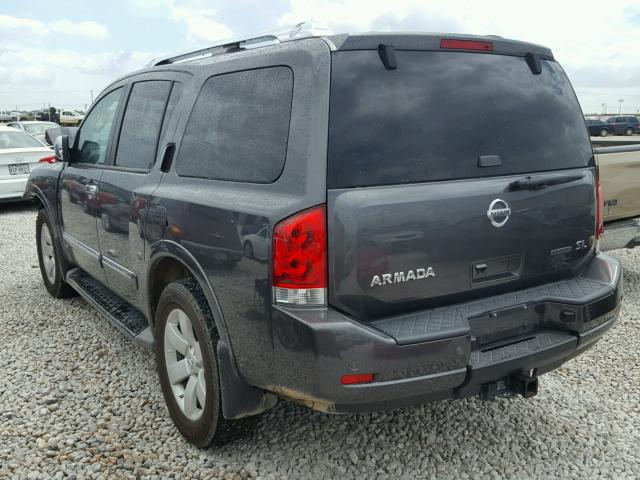 5N1BA0ND3CN605652 - 2012 NISSAN ARMADA SV GRAY photo 3