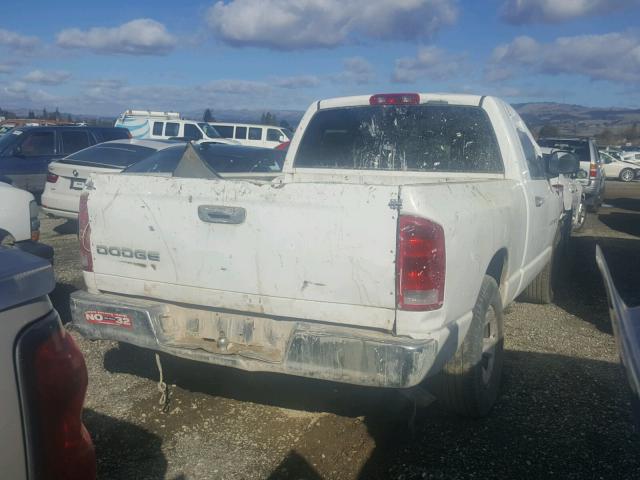 1B7HA16N42J114637 - 2002 DODGE RAM 1500 WHITE photo 4