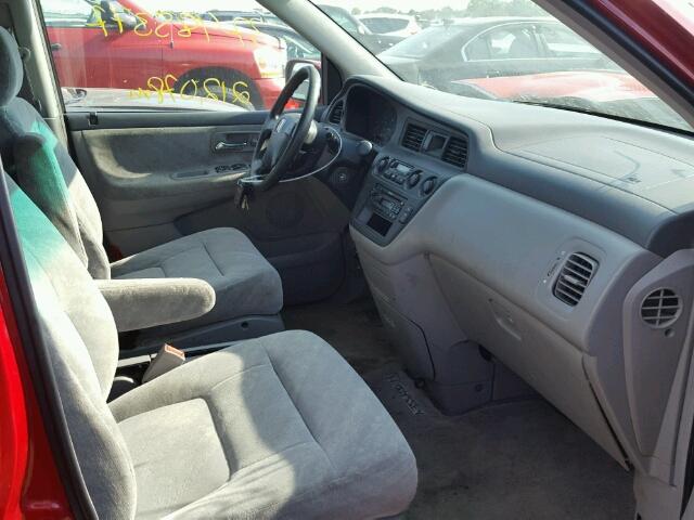 5FNRL18642B026103 - 2002 HONDA ODYSSEY EX RED photo 5